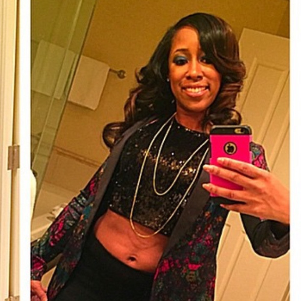 Sequin Midriff Top